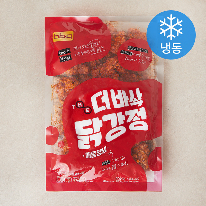 비비큐 더바삭 닭강정 매콤양념 (냉동), 500g, 1개
