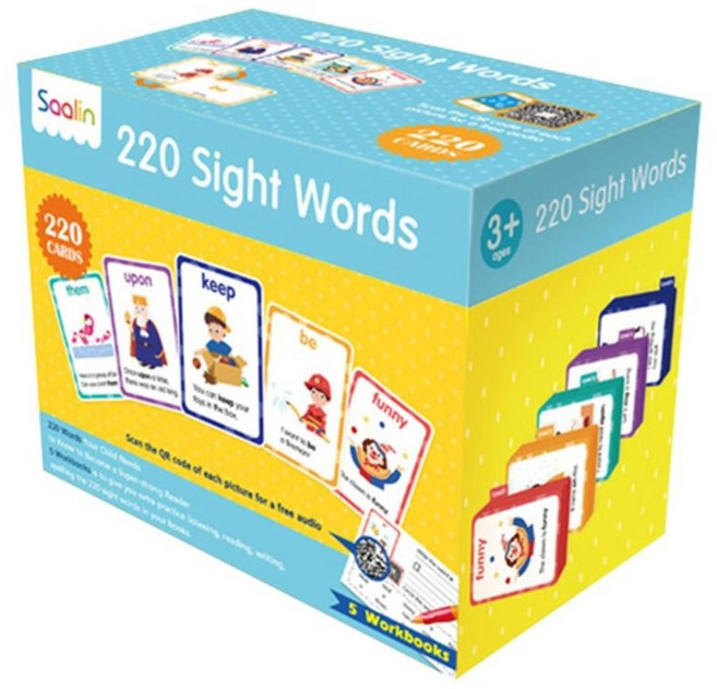 220 sight words 영어단어 카드세트, Flash Kids
