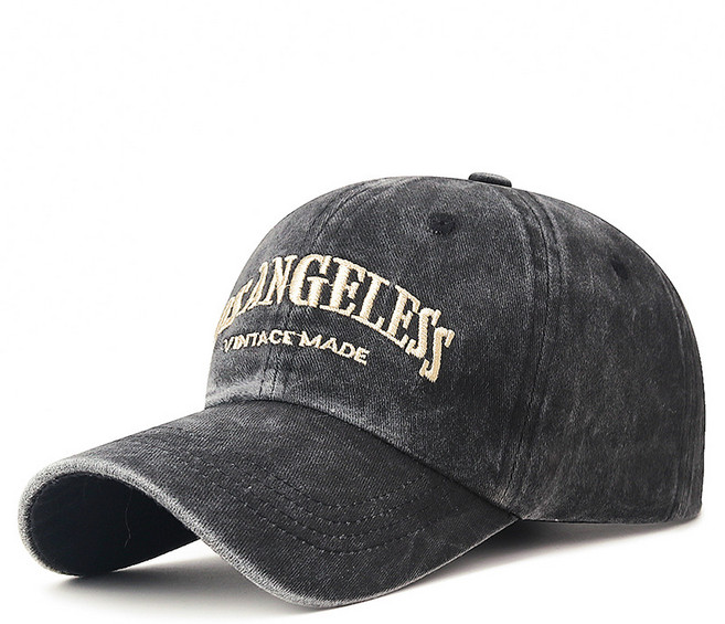 남성용 워싱 빈티지 볼캡