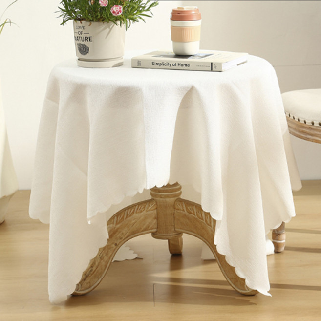 GUNU 감성 인테리어 레이스 협탁 테이블보, 타입B, 1개, 90 x 90 cm