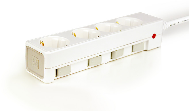 더슬림 개별 멀티탭 4구 SY-SB4, 3m, 베이지, 1개