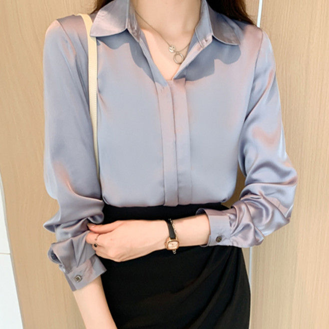 POPLARNC 女款 Locarad 緞面襯衫 P26SPBL112713