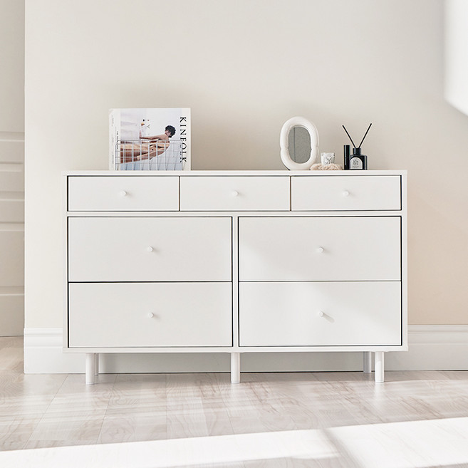 퍼리든 레가토 서랍장 3단 방문설치, 올화이트, 7단