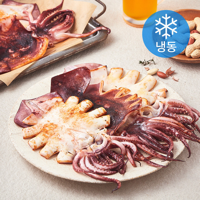 구룡포 반건조 오징어 5미 (냉동), 1개, 850g