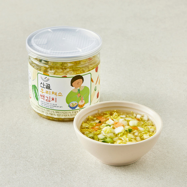 에코맘의산골이유식 우리채소 백김치, 300g, 1개