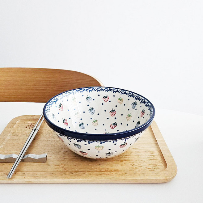 Ceramika Artystyczna 波蘭陶器 大麵碗 泡麵碗 冷麵碗 1449, 混合色, 1個