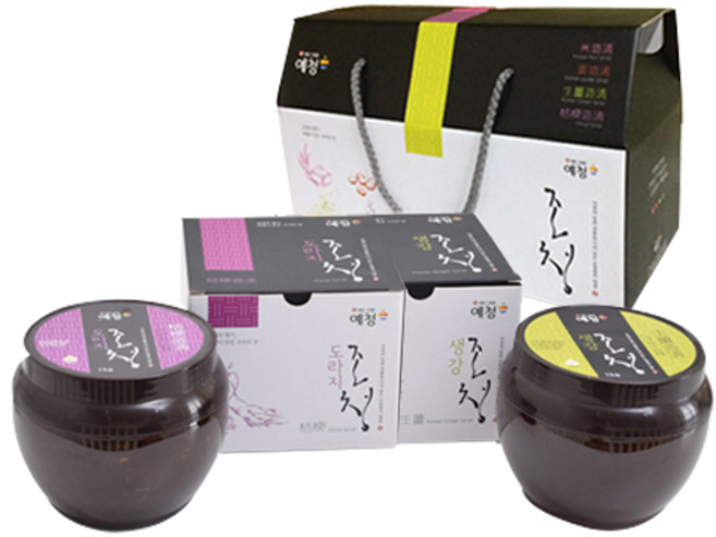 예청 도라지조청 1kg + 생강조청 1kg 선물세트, 1세트, 2kg