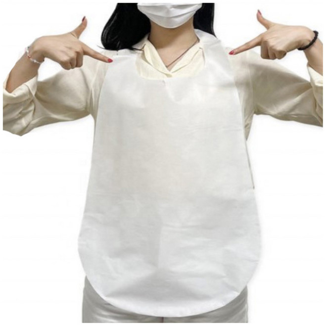 드라마벨류 일회용 부직포 앞치마, 30개, 화이트