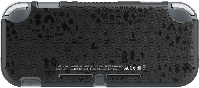 UOGO 닌텐도 스위치 라이트 디자인 하드 케이스 커버 블랙, 1개