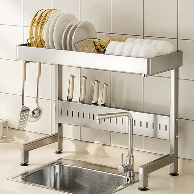 스테인리스 식기건조대 기본형 S, 스텐, 1개, 2단