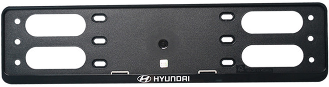 Cartem 現代 Mobis 原廠車牌框, 黑色, 1個