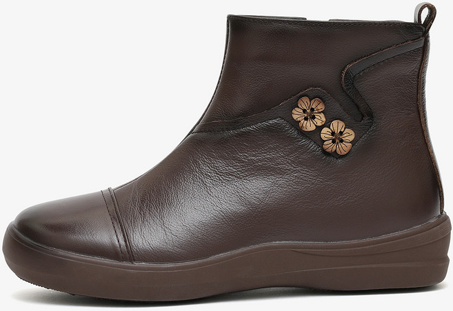 J SHOE 女款天然牛皮 Danto 舒適 3.5cm 踝靴
