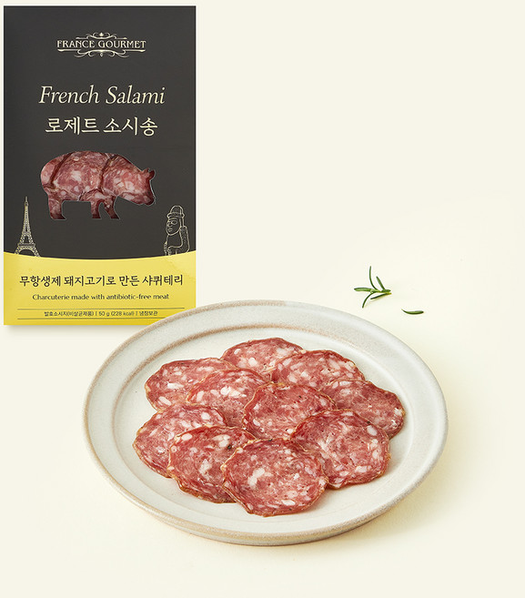 프랑스구르메 로제트 소시송, 50g, 1개