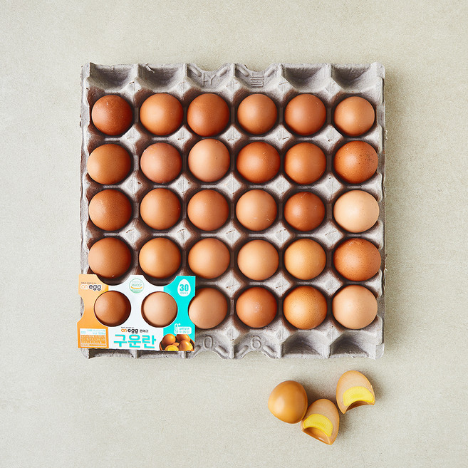 온에그 구운란 중란 1.05kg, 1개, 30구