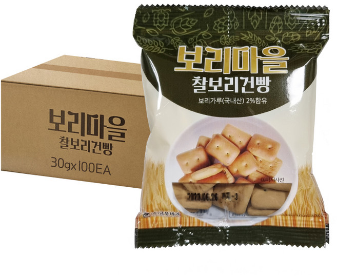 GEUM-PUNG CONFECTIONERY 大麥口糧餅乾, 100包, 30g