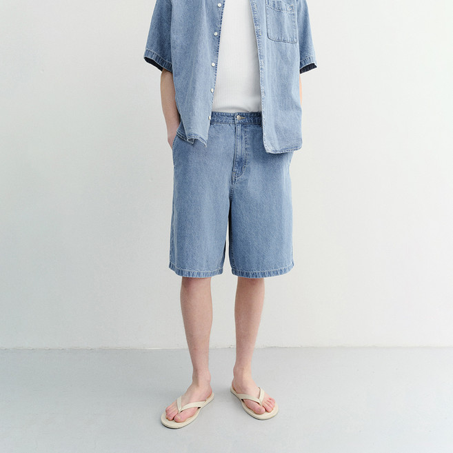 Dunst 男女通用 LINEN DENIM SHORTS UDPA6B129B