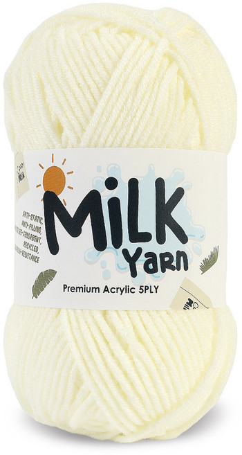 니뜨 밀크얀 뜨개실, 01아이보리, 1개