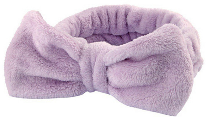 포에버빈 리본 세안밴드, 1개, 퍼플