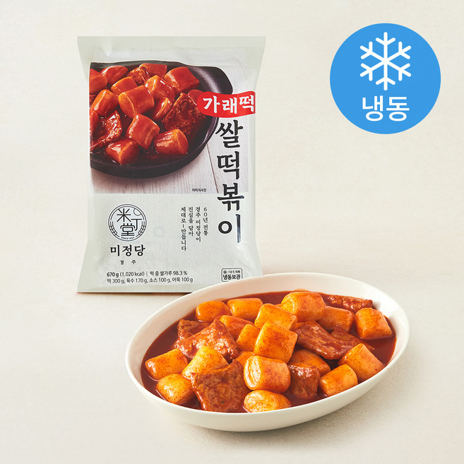 미정당 가래떡 쌀떡볶이 (냉동), 670g, 1개