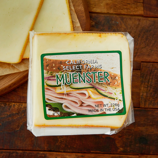 루미아노 캘리포니아 셀렉트 팜즈 뮌스터 슬라이스 치즈, 226g, 1개, 1개입
