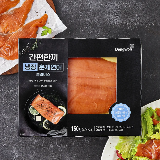 동원 간편한끼 훈제연어 (냉장), 150g, 1개 - 쿠팡