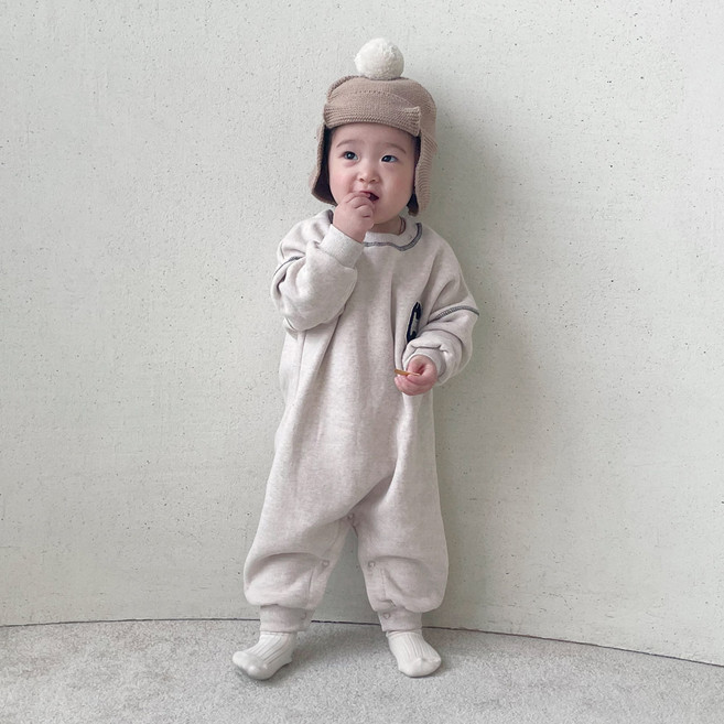 베베나인 유아용 신생아 C부클 우주복