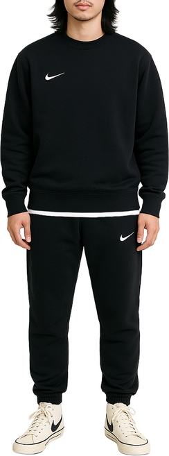 NIKE 耐吉 男款 NSW Swoosh 大學T + 束口褲運動套裝