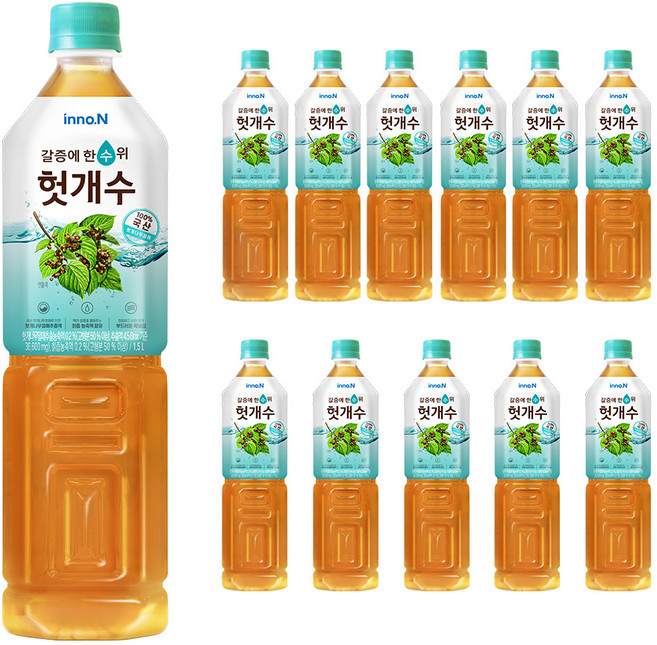 innoN 갈증에 한 수 위 헛개수, 1.5L, 12개