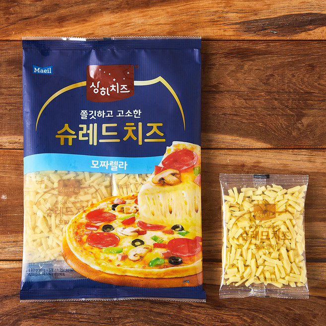 상하치즈 쫄깃하고 고소한 슈레드 치즈 모짜렐라, 80g, 5개입, 1개