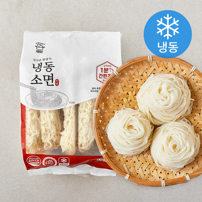 쿡탁 소면 (냉동), 1kg, 1개