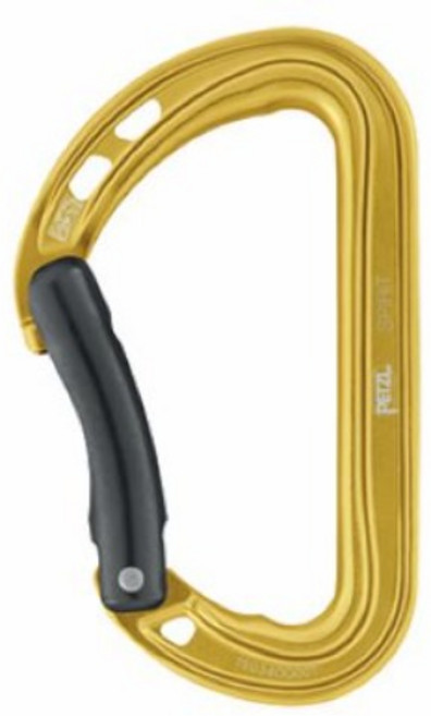 페츨 스피릿 곡선형 D형 카라비너, 옐로우