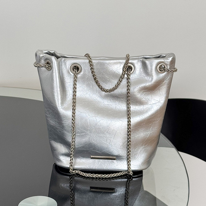 소리달 여성용 바트 캐주얼 데일리 체인 크랙 복조리 숄더백