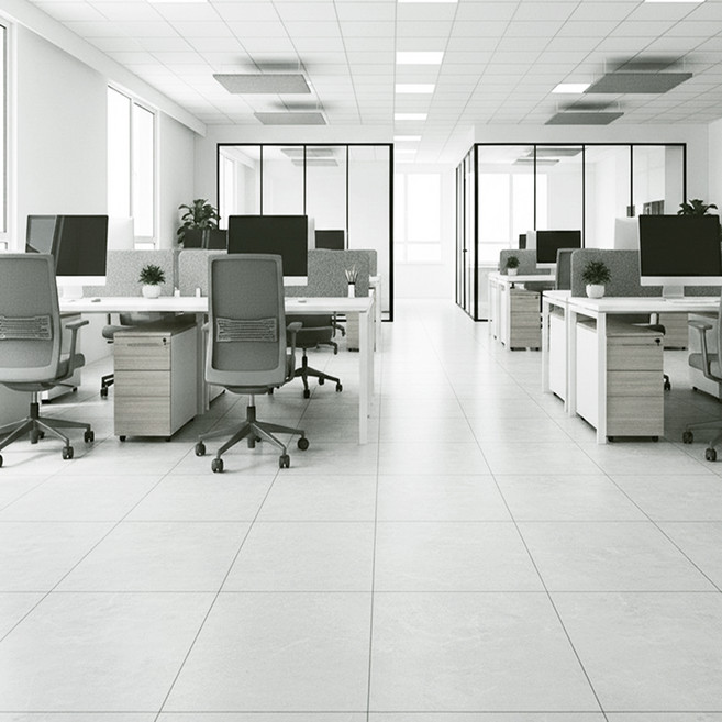 ROSEROSA 2T 黏著式裝飾地磚 大理石紋地板 ECB-2014 400 x 400 x 2mm, 灰色, 10個