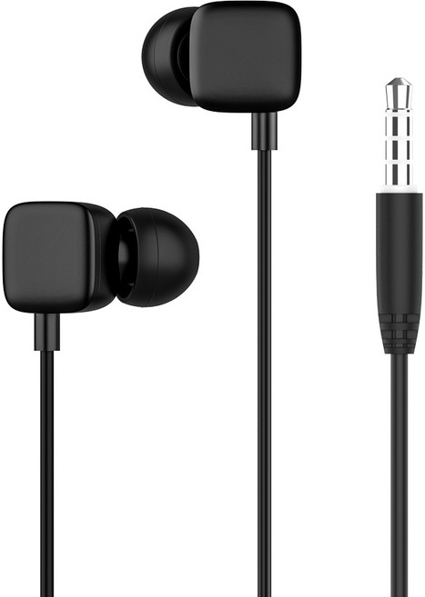 지파워 스테레오 유선 이어폰 AUX 1.2m SREP-35B 블랙