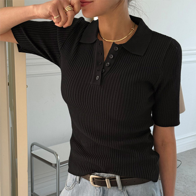 난닝구닷컴 여성용 루빌타 카라 니트