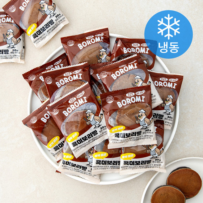 흑미 보리빵 (냉동), 30g, 40개, 1개입