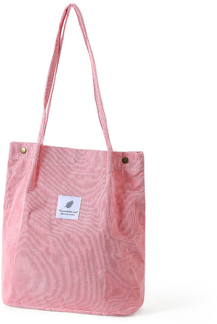 어리플 여성용 데일리 코듀로이 숄더 에코백