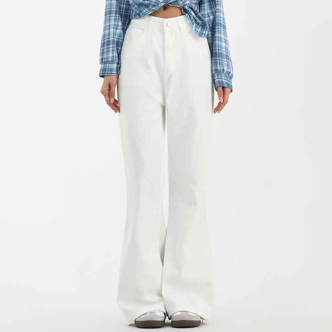 엘쏘 여성용 코튼 플레어진 부츠컷 데님