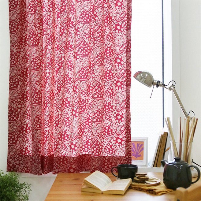 바이지미 작은창 가리개 커튼