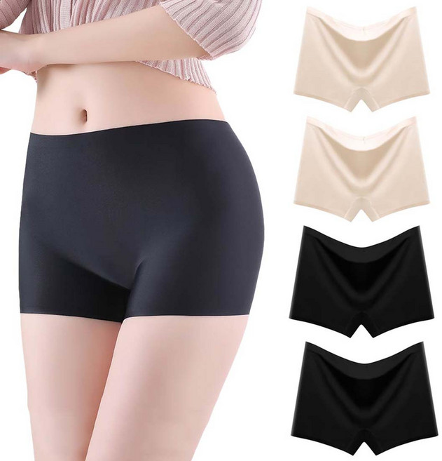 투이스타 심리스 노라인 사각 드로즈 팬티 4p