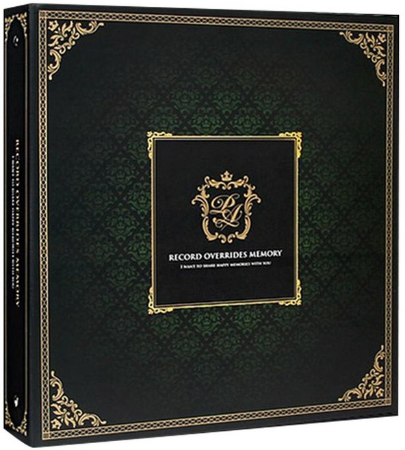 大型活頁夾經典相簿, 50張, 綠色