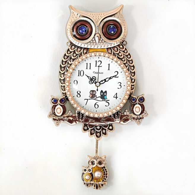 Cygnus Silent Sweet Owl 擺鐘, 棕色