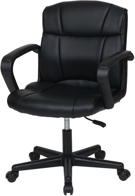 도리퍼니처 코러스 사무용 학생 바퀴 의자, 블랙