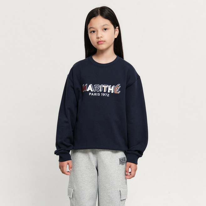 MaritheFrancoisGirbaud 兒童款 PATCHWORK SWEATSHIRT
