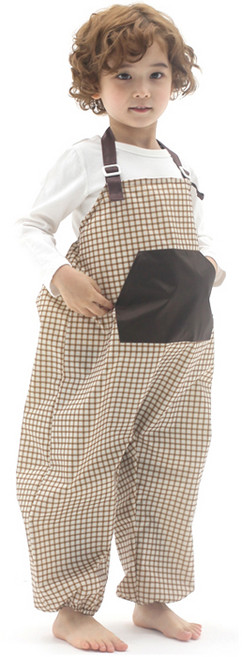 플리에 아동용 멜빵형 가운