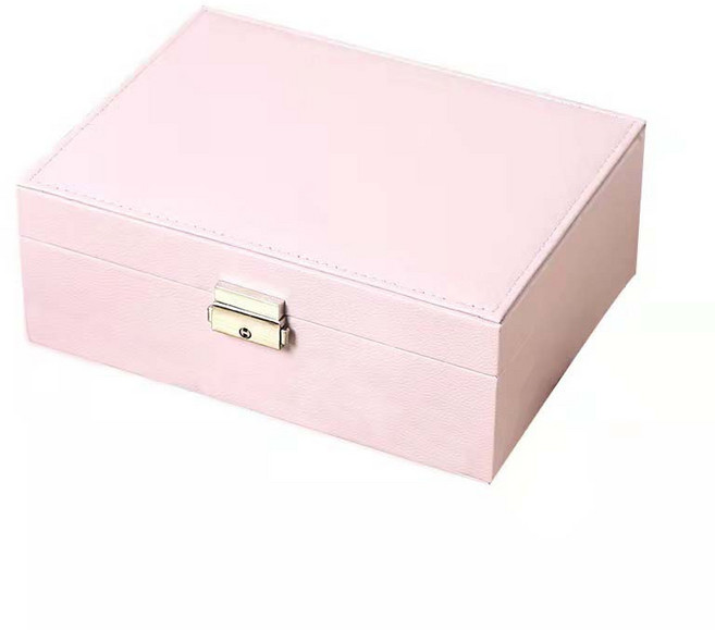 라즈니 2단 보석 보관함, 1개, 핑크