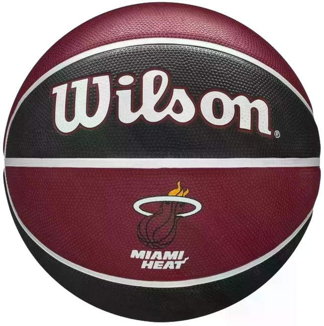 윌슨 NBA Team 마이애미 히트 농구공, 1개, WTB1300XBMIA
