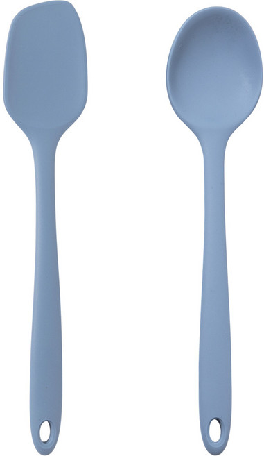 키친팩토리 프리미엄 실리콘 이유식 조리도구 2종 세트, 다크블루, 1세트