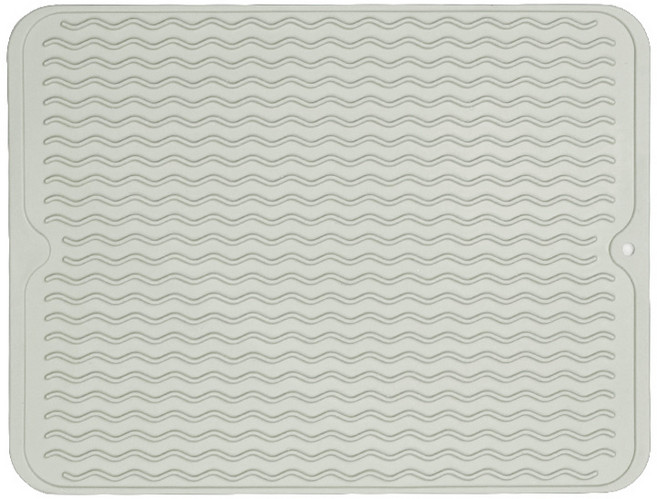 씨오브비 실리콘 식기 건조 매트, 1단, 화이트, 1개