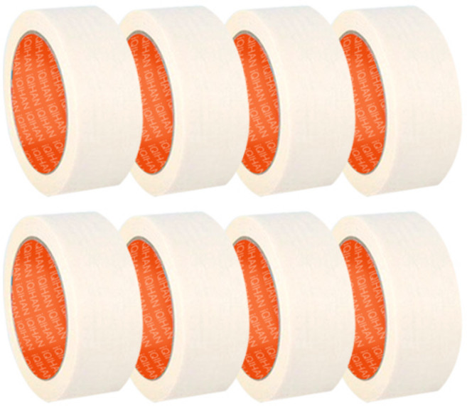 마스킹 종이 테이프 40mm x 20m, 8개, 아이보리